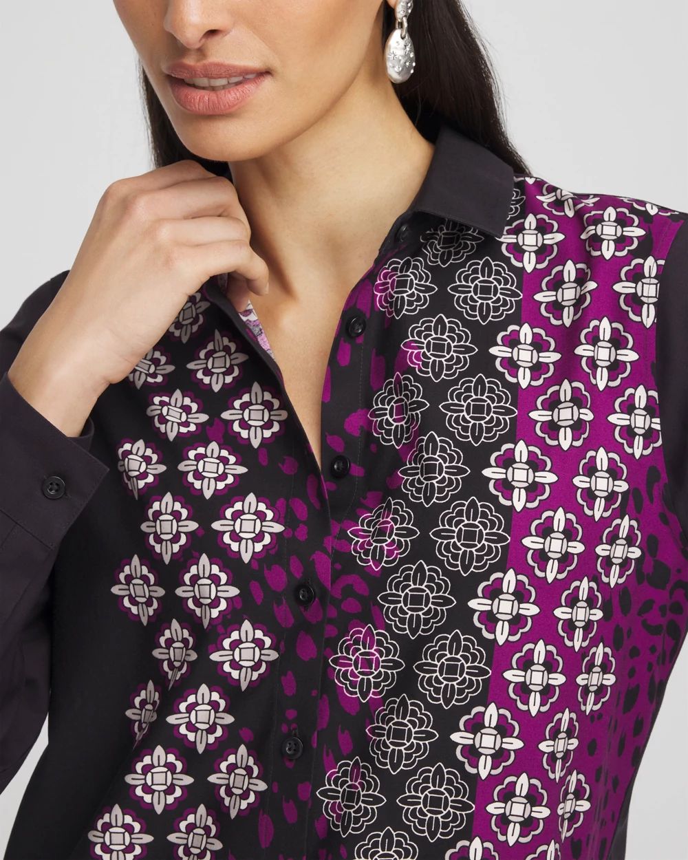 No Iron™ Medallion Stretch Tunic | Chico's
